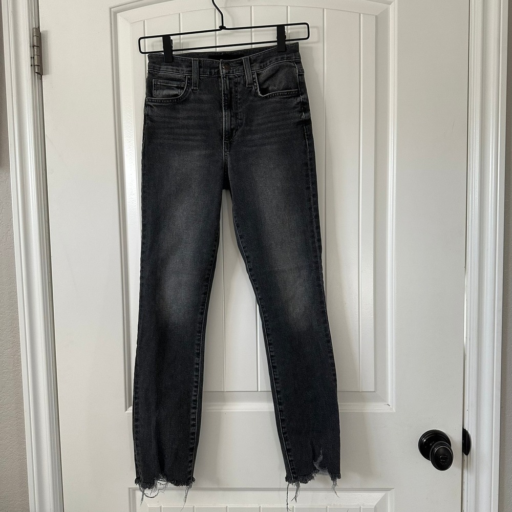 Joe's Jeans The Luna High Rise Cigarette Ankle Grey‎ Wash Denim Size 23
